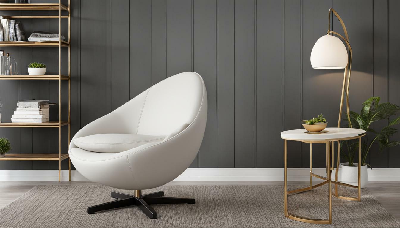 egg chair with stand