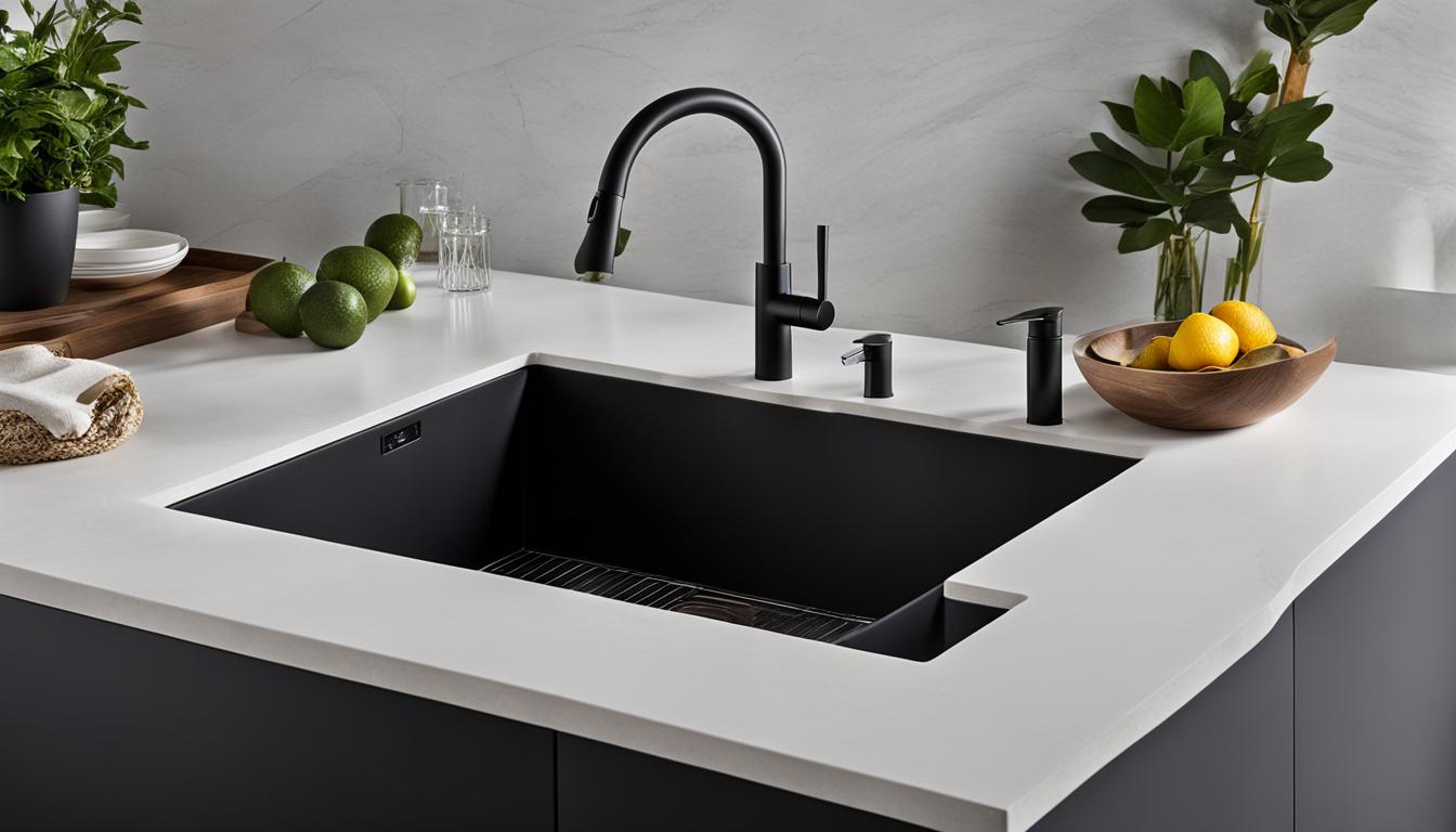 high quality black kitchen sink