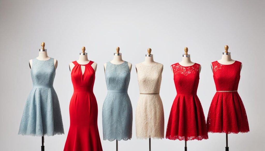 Affordable red dress selections