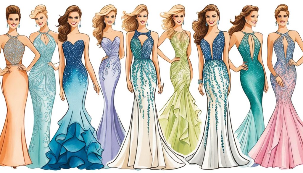 Designer Prom Gowns Silhouettes