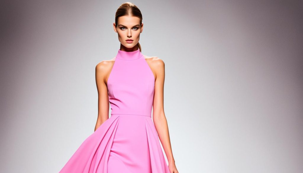 trendy pink midi dress